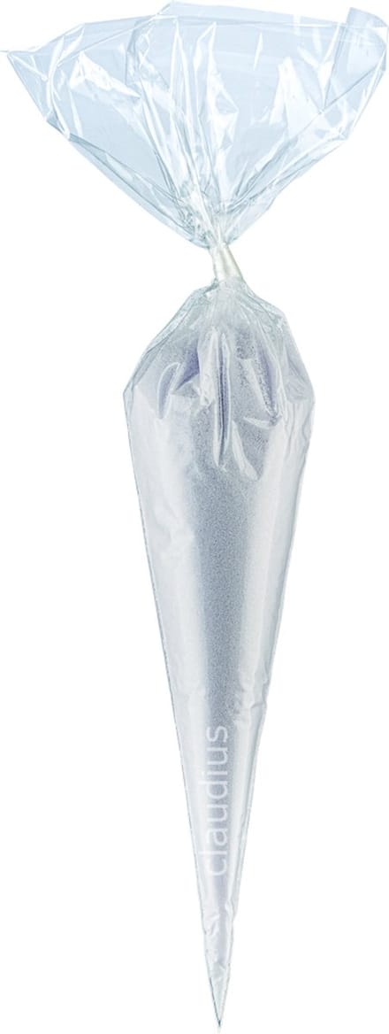 Scrubzout Lavendel - 500 gram in puntzak transparant - set van 6 stuks - Hydraterende Lichaamsscrub