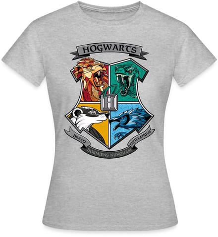 Harry Potter Hogwarts Logo T-Shirt Dames
