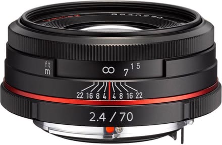 Pentax 70mm F/2.4 HD DA - zwart - geschikt voor een digitale spiegelreflexcamera van Pentax
