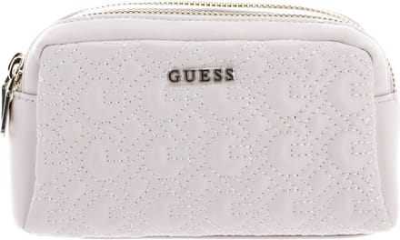 GUESS Cosmetische tas Double Zip Case Light Pink Roze