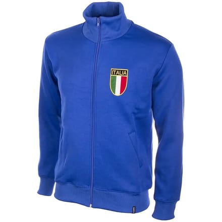 COPA - Italië 1970's Retro Voetbaljack - Mannen - Blauw - S