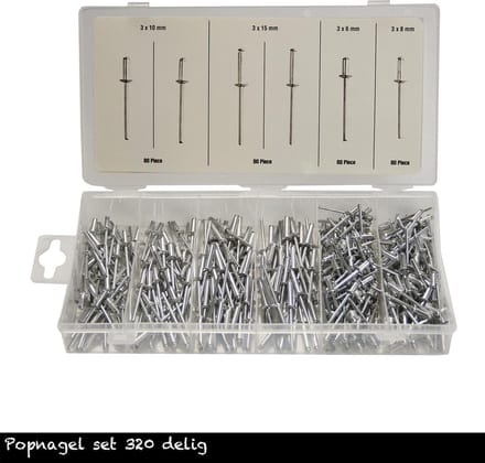 Popnagel set 320 delig