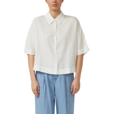 s.Oliver  Blouses Offwhite Maat: 46 | Blouses Outlet | Dames | Wit