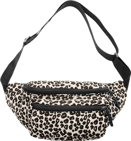 Heuptas - Luipaard Crème | Polyester / Nylon | 30 x 14 x 7 cm | Fashion Favorite