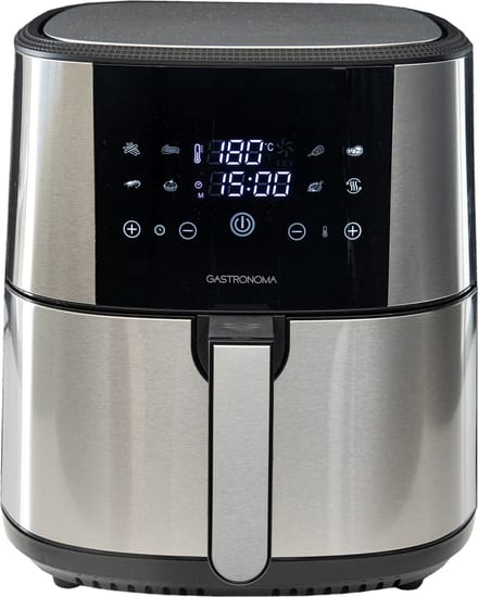 Gastronoma Heteluchtfriteuse - Airfryer 8L - Inclusief Accessoires - 18290007 - RVS/Zwart