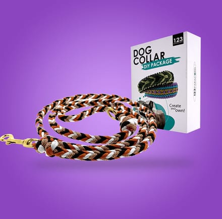 Paracord Luna's Crossed Colours Hondenlijn - DIY set