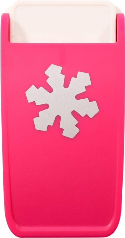 Vaessen Creative Heavy-Duty Pons - Figuurpons - Sneeuwvlok - Ø 3,75 cm