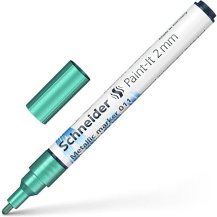 Schneider metallic marker - Paint-It 011 - 2mm - groen metallic - S-ML01101052