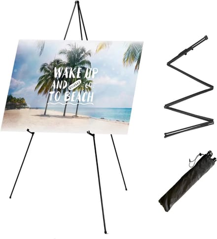 Core® Atelierezel – Tafelezel –Acrylverf - Zwart- 39cm x 91cm x 161cm