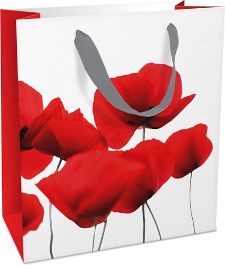 Tasje 18x21x8cm Red Poppy