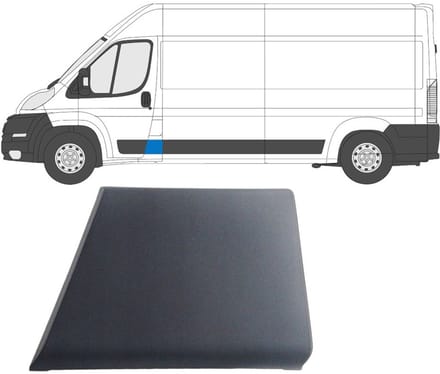 Zijlijst sierlijst voor Citroen Jumper 2006-2018 / Links