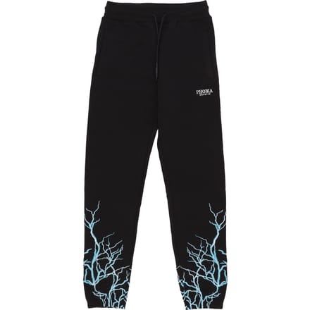 Lichtgewicht heren trainingsbroek Lightning Pants Zwart/lichtblauw