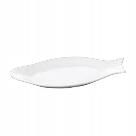 Wilmax Visschotel 25.5 cm van porselein Wit WL-992007/A