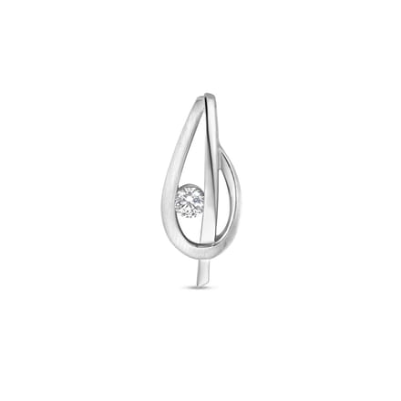 zilver gerhodineerd hanger zirkonia poli/mat 1335280