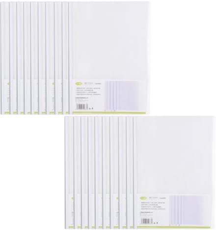 A4 Ringband - Transparante Schuifbare Strips - 20 Stuks Plastic Report Covers