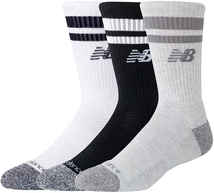 New Balance Active Premium Stripe Crew Sock Unisex Sportsokken - ASSORTED