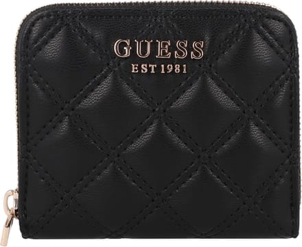 GUESS Portemonnee Giully Zip Around Wallet Black Zwart