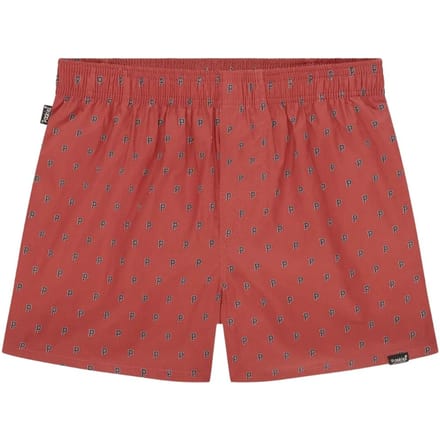 Pockies heren wijde boxershort allover p's rood