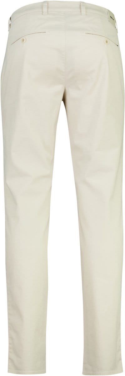 Pantalon Brax Fabio crème flatfront wijde fit
