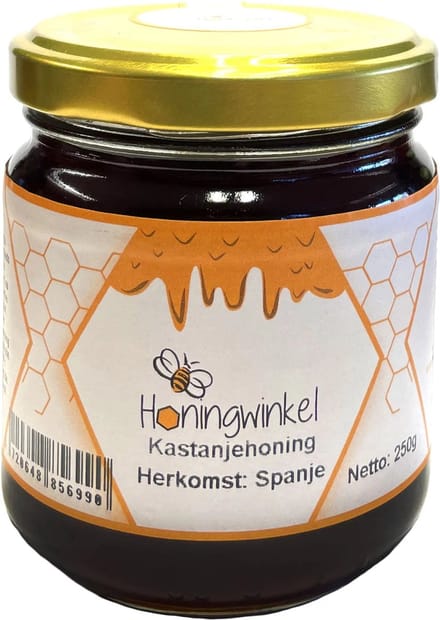 Kastanjehoning - 250g - Honingwinkel