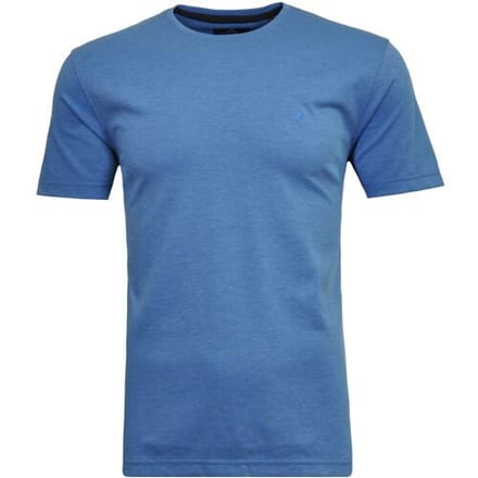 Ragman T-Shirt Softknit Round Neck Aqua / male