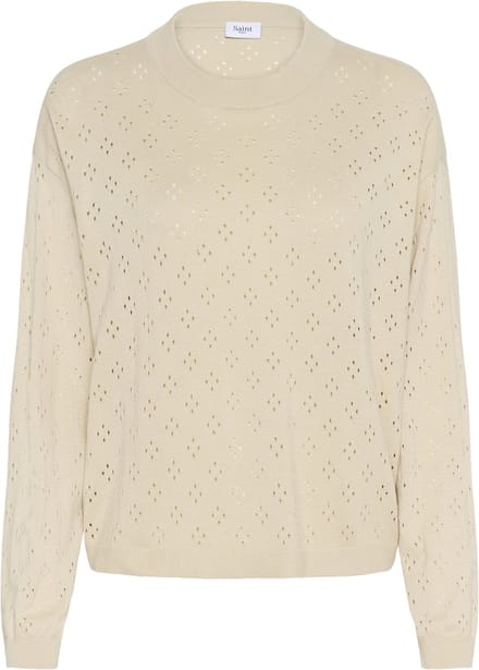 Saint Tropez OlineSZ Pullover Dames Trui - Oatmeal
