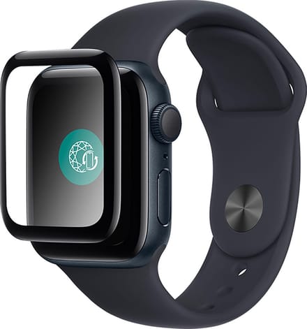 Force Case, Screenprotector geschikt voor Apple Watch 10 46mm - Tempered Glass 3D, Transparant