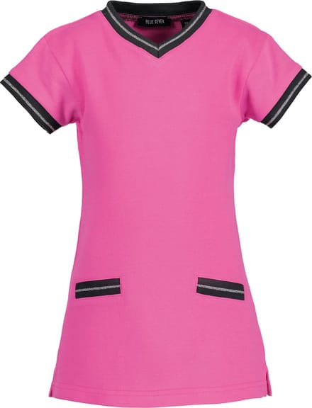 Blue Seven Meisjes Jurk Stoer Roze -  Maat  116