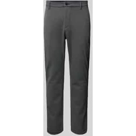 Tom Tailor - TTTRAVIS SLIM chino van piqué jersey - Maat 38/32 - black white birds eye