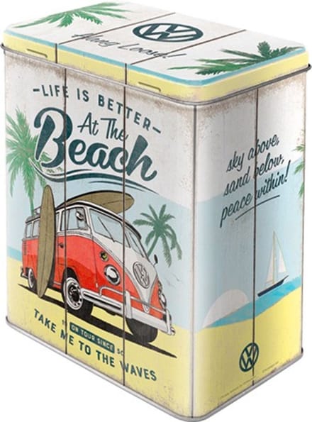Tinnen Blik Volkswagen Bulli Beach