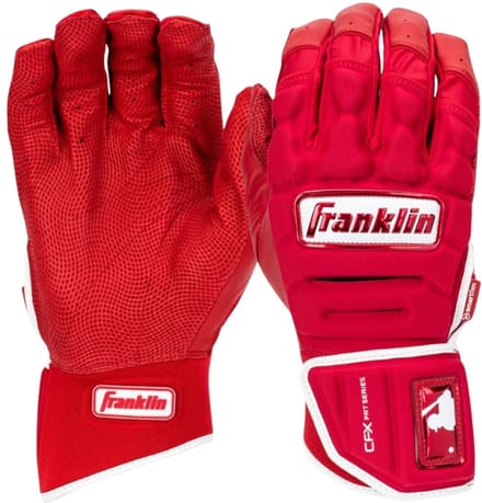 Franklin Honkbal/Softbal Slaghandschoenen Volwassenen| Maat M Kleur Red