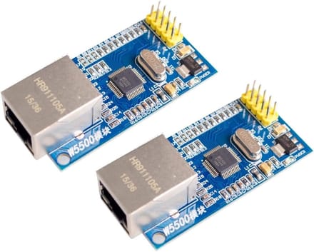 Ethernet Netwerk Module - TCP IP Module - Netwerk Projecten - 8 Sockets Gelijktijdig - 55 x 28 mm - Blauw