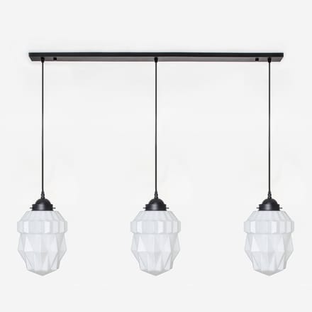 3 x Theatre lampen aan plafondbalk Moonlight - Art Deco Trade