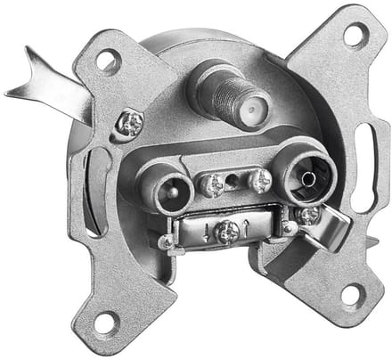 Goobay 3-Hole Aerial Through Socket