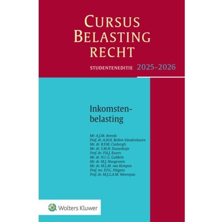 Studenteneditie Cursus Belastingrecht Inkomstenbelasting 2025-2026