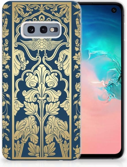 Back Cover voor Samsung Galaxy S10e TPU Case Beige Flowers