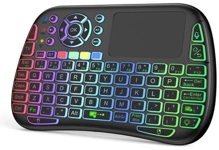 Naova® M9 Mini - Draadloos Toetsenbord Touchpad Combo - Bluetooth & 2.4G - RGB Backlight - Air Mouse - Compatibel met PC/TV/Smartphone