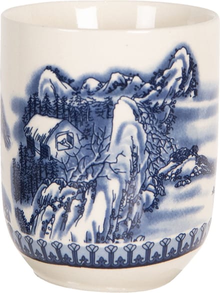 Clayre & Eef Mok 100 ml Beige Blauw Porselein