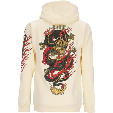 Ryu Dragon Hoodie Beige Herenhoodie