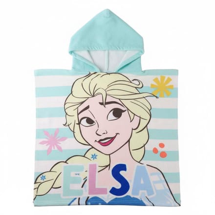 Frozen Poncho Elsa en Anna – Strandlaken Handdoek – Kinder Badponcho met Capuchon