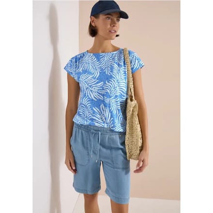Shirt met burn-out look