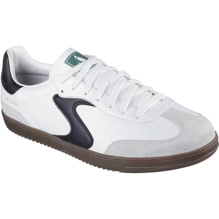 Skechers Hotshot Pyke Synthetische Heren Wit/Zwarte Trainers