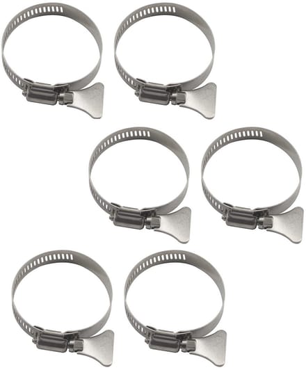 Dailygoods - Verstelbare Slangklemmen 65-89mm - 6 stuks