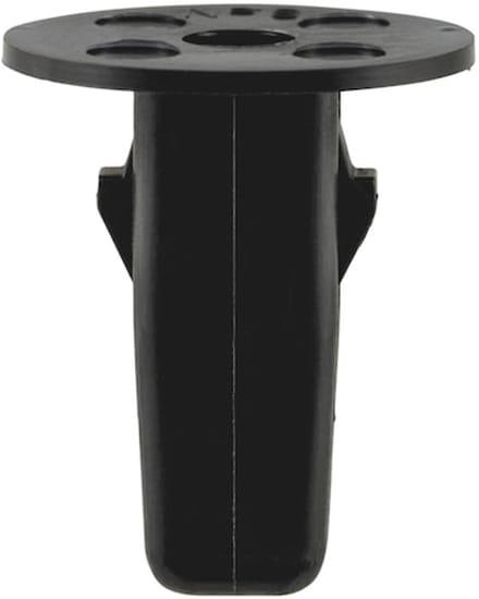 Wüth Spreidmoer met afgeronde plug - M6 schroef - zwart - 25 stuks