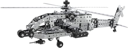 Metalen Bouwpakket Helikopter - DIY Modelbouw - Beweegbaar - 500+ Onderdelen