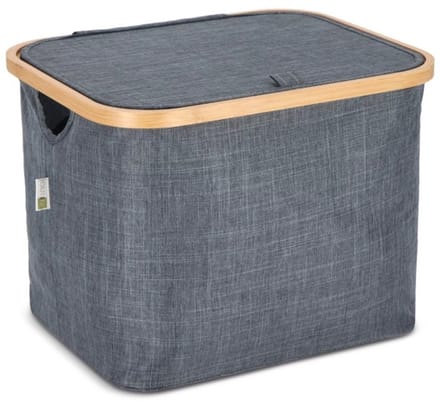 Inside out vouwmand, wasmand, opbergmand 40,5 x 33 x 30cm, Sogne blauw