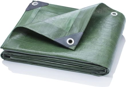 2x3m Afdekzeil 200g/m2 Groen Zware Kwaliteit - Dekzeil Afdekhoes met PREMIUM