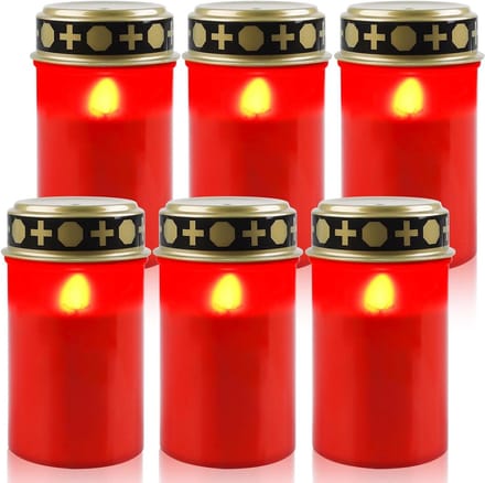 Allecto Plus - Waterdichte LED-graflampen voor buiten - 6 stuks - Batterijen niet inbegrepen