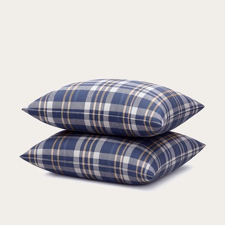 HappyBed Kussenslopen Tartan 80x80 cm - Kussensloop set 2 stuks - 100% Microvezel - Ultieme slaapcomfort