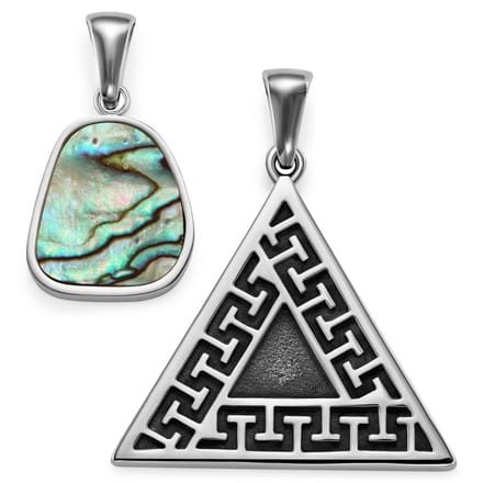 Atlantis | Limited Edition Abalone & Driehoekige Hangerset